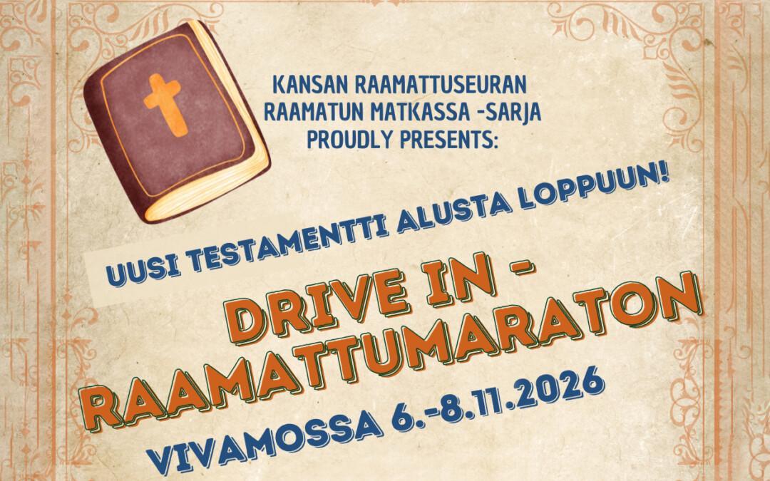 Uusi testamentti alusta loppuun – Raamattumaraton 6.–8.11.